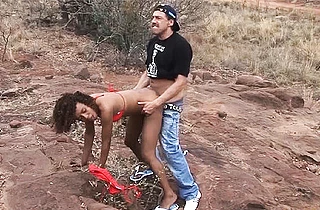 Black naked girl has beautiful interracial sex with tough white guy