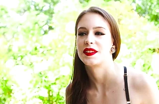 Naked girl from Europe pleases black stud with hot deepthroat blowjob