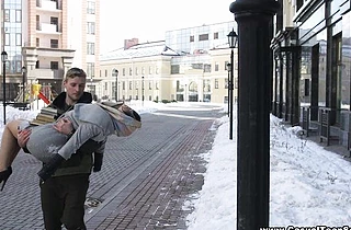 Boy saves beautiful teen and receives chance to fuck this naked girl