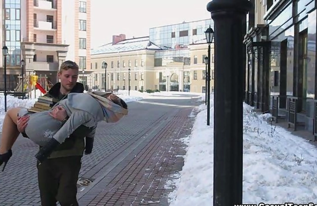 Boy saves beautiful teen and receives chance to fuck this naked girl