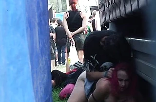 Rocker fucks naked girl without knowing that voyeur films hot action