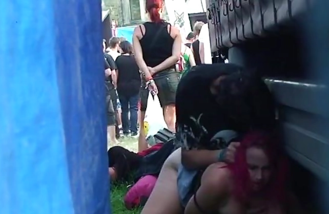 Rocker fucks naked girl without knowing that voyeur films hot action