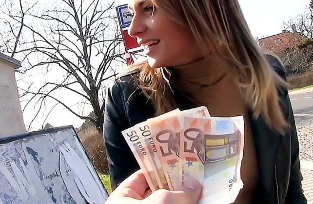 Sexy cutie is not a hooker but she turns into a naked girl for money