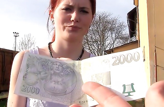 Money for nothing is when beautiful naked girl has sex with a stranger