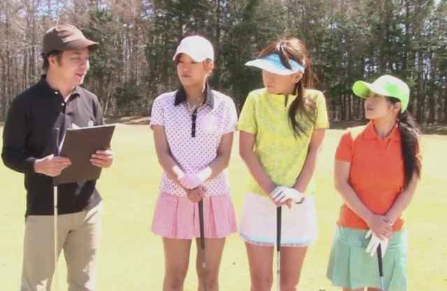 Golf is a very hot game when a winning naked girl from Japan plays it
