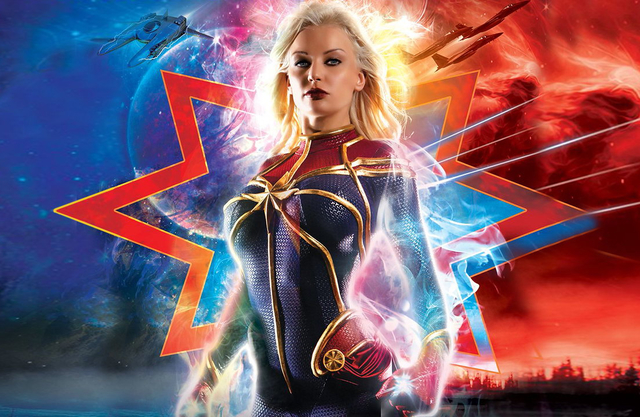 Captain Marvel faces lots of hard dicks but as a real hero she proves that she can’t be beaten