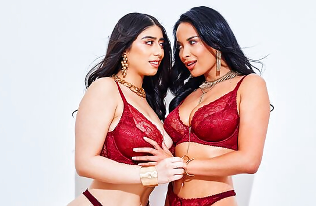 College Slut Violet Gets Her Tight Pussy Eaten Out by Horny Professor Anissa.