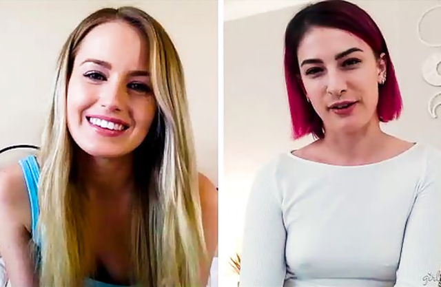 Horny Lesbians Masturbating Together Before Wedding Night