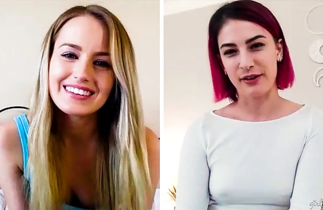 Horny Lesbians Masturbating Together Before Wedding Night