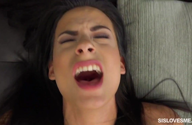 Strong POV sex for a brunette avid to feel as much cock as possible