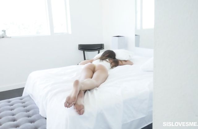 Long-haired slut girl poses on camera gets ready for all kinds of hardcore