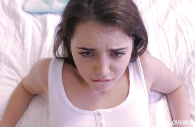 Dude rams pink pussy of a cheerful naked girl in a closeup pov video