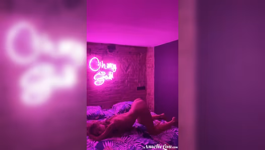 Brunette flaunts her naked slim figure perfectly