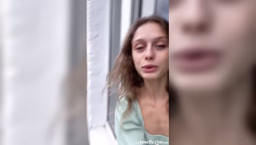 Natural beauty flaunts cute naked boobs with her pretty face