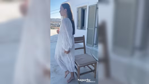 Tempting beauty gets naked inside her home and exposes her hot body