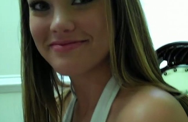 Naked girl with huge pierced nipples gets fucked hard and filmed in POV
