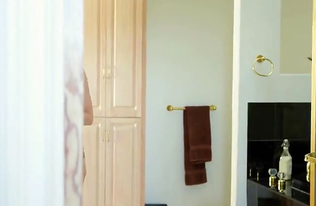 Amazing shower porn at home between the son and his smoking mommy