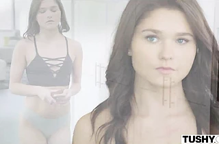 Cute teen seducing her friend’s dad and taking his dick up her ass