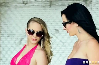 Two bitches with hot bodies teasing will make your cock hard in an instant