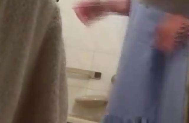 Chubby nude mom taped by her son when naked under the shower