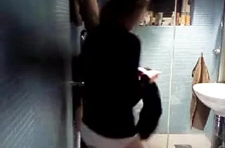 Voyeur films naked wife when bathing and rubbing her pussy