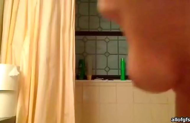 Appealing nude girl craves for cock while in the shower with her BF