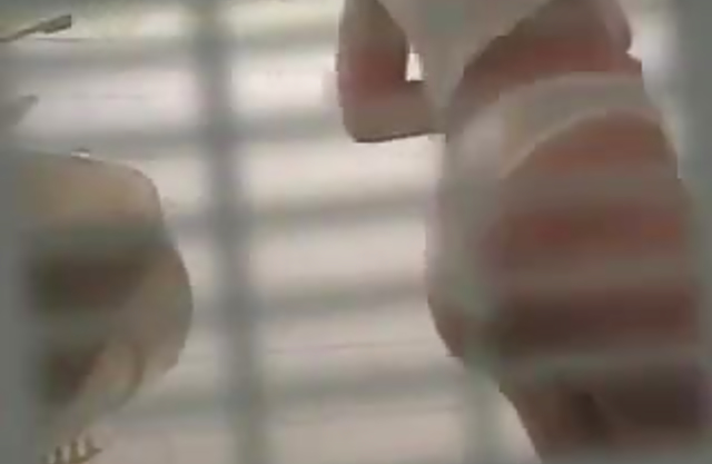 Voyeur feeds his lust with insane nude view of some sexy teens