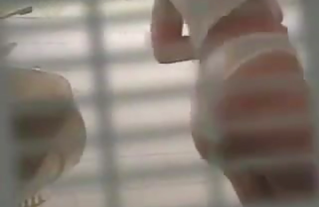 Voyeur feeds his lust with insane nude view of some sexy teens