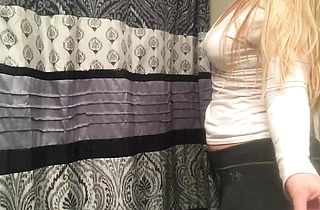 Big ass milf taped in the shower when touching her self in soft modes