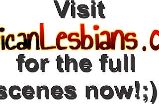 Ebony lesbians are having a naughty time masturbating together in the shower