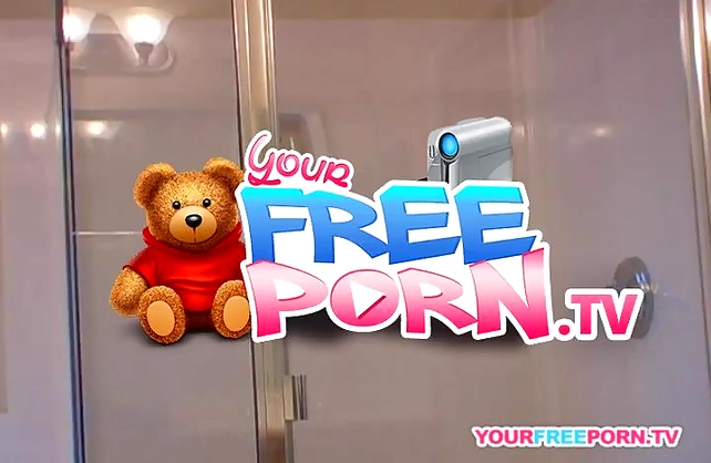 Horny dude tapes naked teen in the shower before fucking her pussy