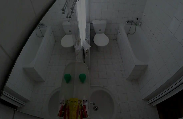 Young sweetie gets naked in the shower without knowing about a hidden cam