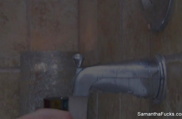 Kinky lesbian girl soaps her pussy in the shower and gets it eaten by a girl