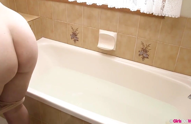 Dirty-minded mature slut finger fucks pussy in the shower until getting orgasm